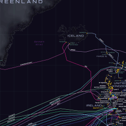 Submarine Cable Map 2025