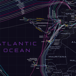 Submarine Cable Map 2025