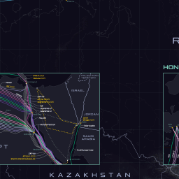 Submarine Cable Map 2025