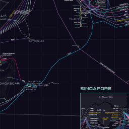 Submarine Cable Map 2025