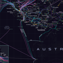 Submarine Cable Map 2025